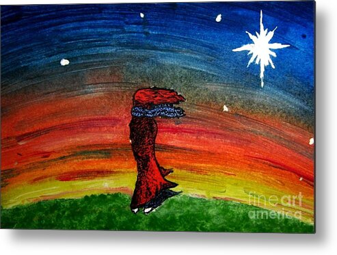 Stars Metal Print featuring the painting We Are All Made Of Stars by Elizabeth Garton