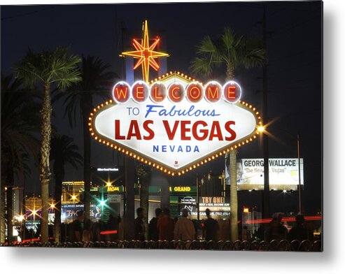 Welcome To Las Vegas Metal Print featuring the photograph Welcome to Las Vegas by Mike McGlothlen