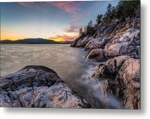 Lighthouse Park Metal Print featuring the photograph West Coast Sunset by Pierre Leclerc Photography