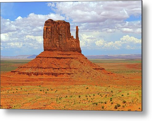 Environment Metal Print featuring the photograph West Mitten Butte by Bildagentur-online/mcphoto-schulz