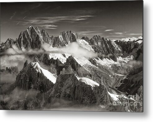 Western Alps Metal Print featuring the photograph Western Alps - Panorama by Juergen Klust