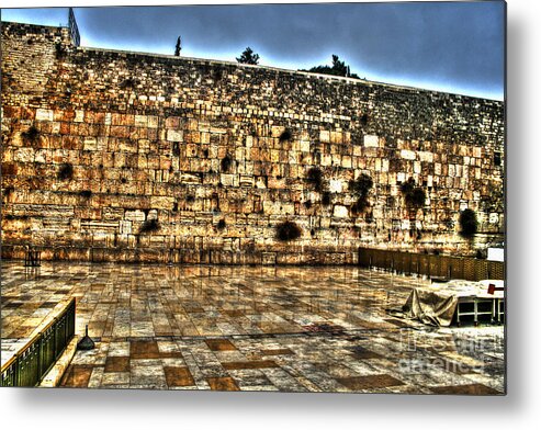 Western Wall Metal Print featuring the photograph Western Wall In Israel by Doc Braham