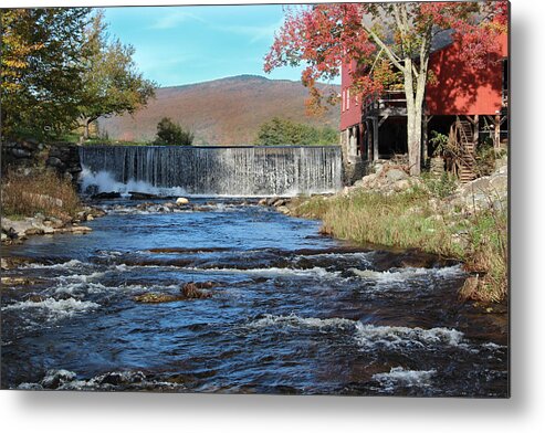 Weston Metal Print featuring the photograph Weston Mill and river by Vance Bell