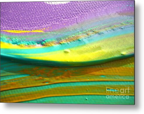  Metal Print featuring the painting Wet Paint 1 by Jacqueline Athmann