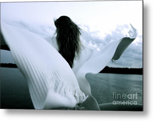 Angel Metal Print featuring the photograph White Angel by Jacqueline Athmann