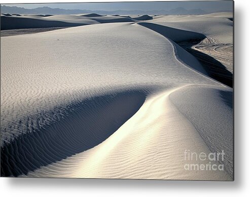 White Sands National Monument Metal Print featuring the photograph White Sands Curves And Contours by Adam Jewell