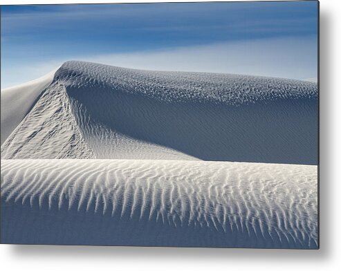 White Sands National Monument Metal Print featuring the photograph White Sands Ridges by Kristal Kraft