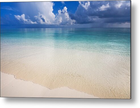 Jenny Rainbow Fine Art Photography Metal Print featuring the photograph Wide Ocean. Maldives by Jenny Rainbow