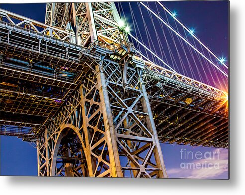 Williamsburg Bridge Metal Print featuring the photograph Williamsburg Bridge 1 by Az Jackson