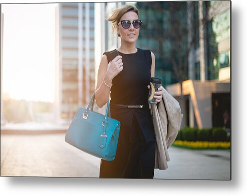 Working Metal Print featuring the photograph Wind in my hair and success in my hands by FluxFactory