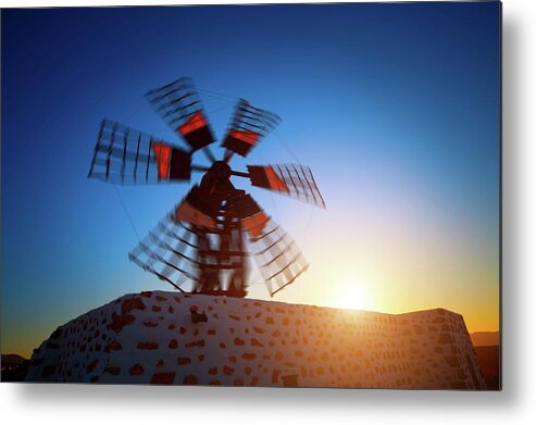 Outdoors Metal Print featuring the photograph Wind Mill by Wladimir Bulgar