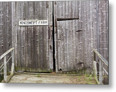 Barn Metal Print featuring the photograph Windswept Farm by Alan L Graham