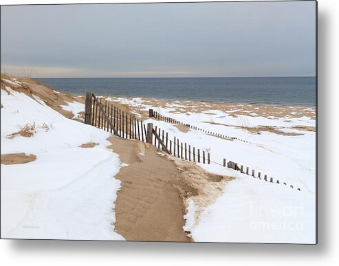 Winter At The Shore Metal Print featuring the photograph Winter at the Shore by Michelle Constantine
