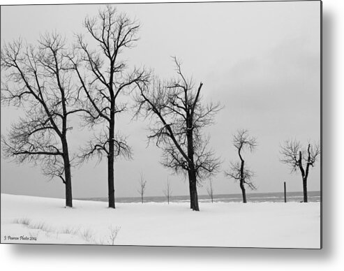 Beach Metal Print featuring the photograph Winter on the Beach by Jackson Pearson