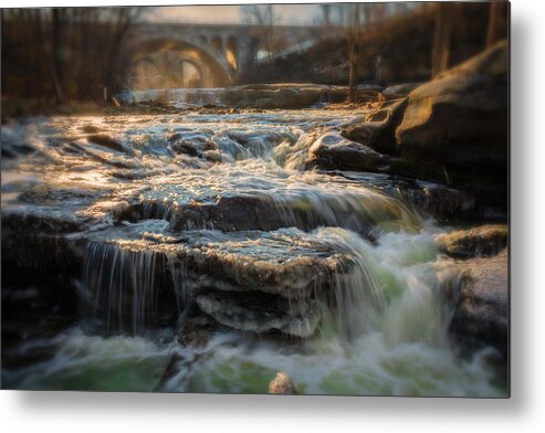 Landscape Metal Print featuring the photograph Winter on the Rocky River by Michael Demagall