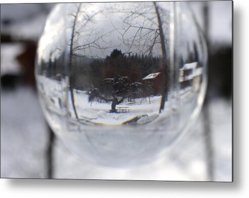 Winter Metal Print featuring the photograph Winter Picnic Spot by Cathie Douglas