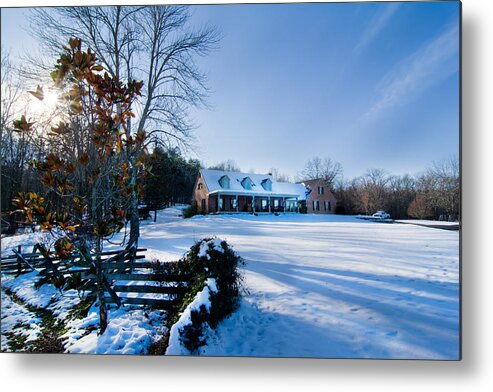 Winters Day Five Metal Print featuring the photograph Winters Day Five by Randall Branham