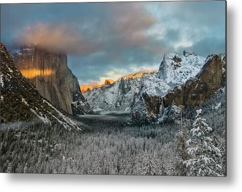 Scenics Metal Print featuring the photograph Winters Mark by Aaron Meyers