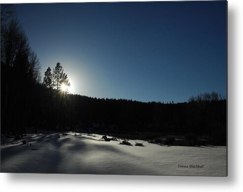 Winter Metal Print featuring the photograph Winter's Twilight by Donna Blackhall