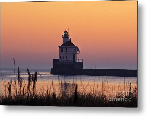 Wisconsin Metal Print featuring the photograph Wisconsin Point Lighthouse - FS000216 by Daniel Dempster