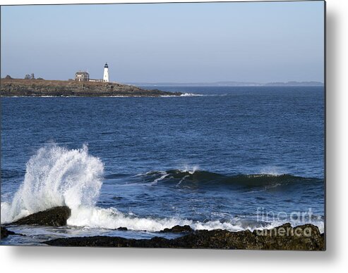 Wood Island Light Metal Print featuring the photograph Wood Island Light by Patrick Fennell