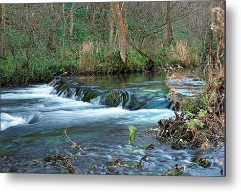 Nature Metal Print featuring the photograph Woodland Weir - Dovedale by Rod Johnson