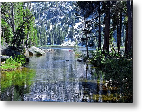 Lake Metal Print featuring the photograph Woods Lake by SC Heffner