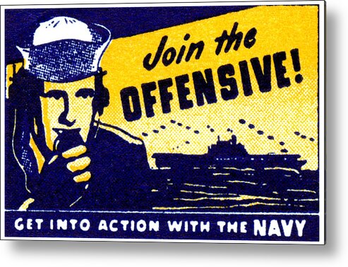 Historicimage Metal Print featuring the painting WWII Join the Offensive by Historic Image