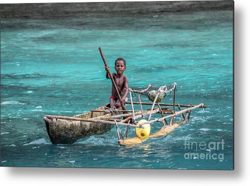 Child Metal Print featuring the photograph Young Seaman by Jola Martysz