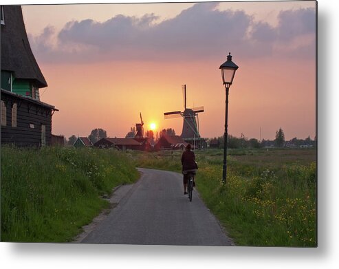 North Holland Metal Print featuring the photograph Zaanse Schans Windmills by Ivan