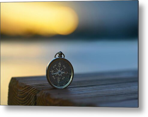 Compass Metal Print featuring the photograph Zen Scape by Laura Fasulo