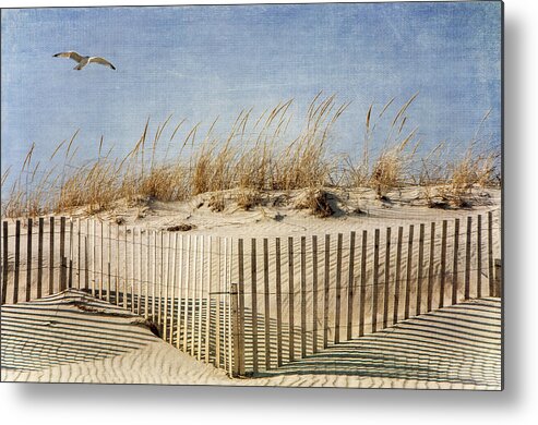 Beach Metal Print featuring the photograph Zig Zag Beach by Cathy Kovarik