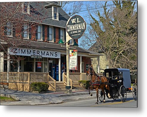 Amish Metal Print featuring the photograph Zimmerman's Store Intercourse Pennsylvania by Tana Reiff