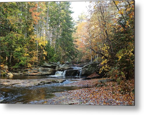 Autumn Metal Print featuring the photograph Ham Branch Waterfall by Duane Cross