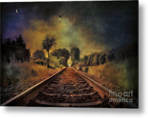 Landscape Metal Print featuring the painting Hope #1 by Andrzej Szczerski