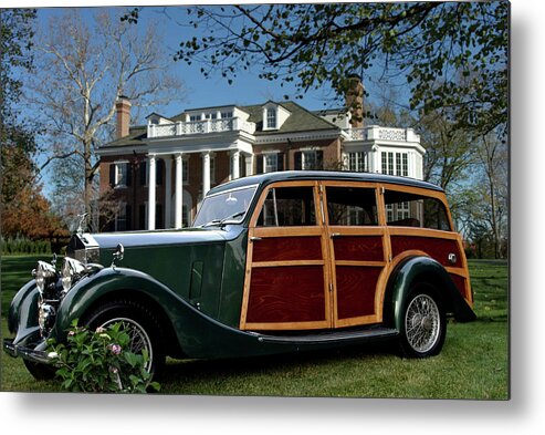 1937 Metal Print featuring the photograph 1937 Rolls Royce Chassis Shooting Brake by Tim McCullough