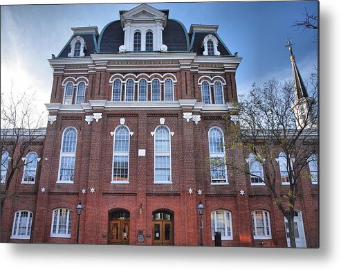 Architecture Metal Print featuring the photograph Alexandria City Hall I #1 by Steven Ainsworth