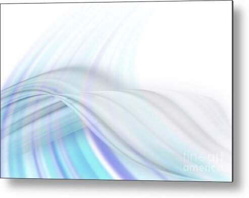 Background Metal Print featuring the photograph Blue swirl background #1 by Blink Images