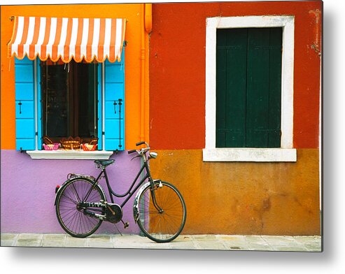 Burano Metal Print featuring the photograph Burano #1 by Claude Taylor