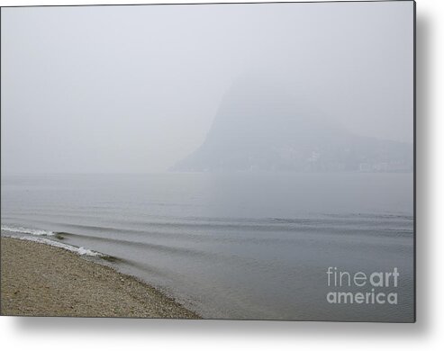 Beach Metal Print featuring the photograph Foggy lake #1 by Mats Silvan