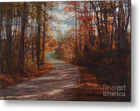 Road Metal Print featuring the photograph Gibson Ridge Road #2 by Bob Senesac