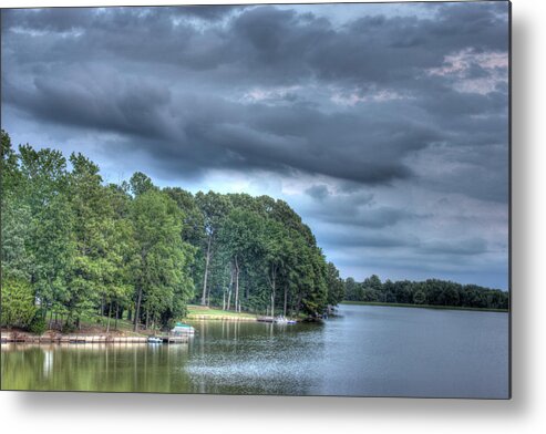 Trees Metal Print featuring the photograph Lakeside #1 by Barry Jones