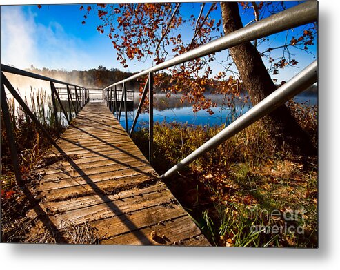 Fishing Dock Metal Print featuring the photograph Let's Go Fishing #1 by Lawrence Burry