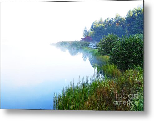 Big Ditch Lake Metal Print featuring the photograph Misty Morning Big Ditch Lake #1 by Thomas R Fletcher