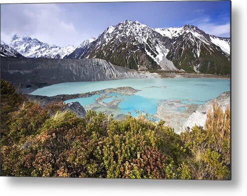 Mueller Glacier Metal Print featuring the photograph Mount Cook National Park #1 by Ng Hock How