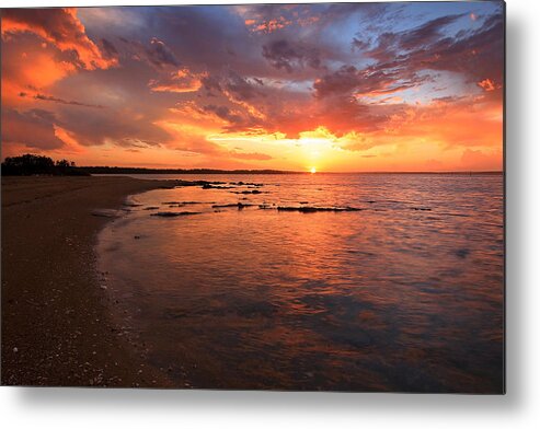 Sunset Metal Print featuring the photograph Oyster Cove Sunset #1 by Paul Svensen