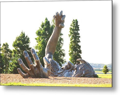 Statue Metal Print featuring the photograph Statue #1 by Claude Taylor