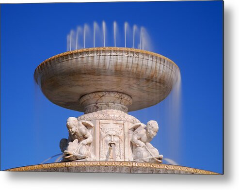 Belle Metal Print featuring the photograph The Belle Isle Scott Fountain #1 by Gordon Dean II