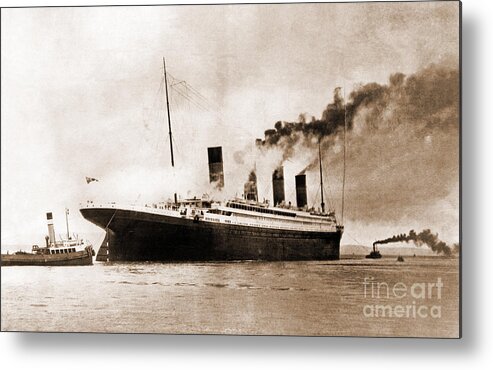 Titanic Metal Print featuring the photograph Titanic #1 by Omikron