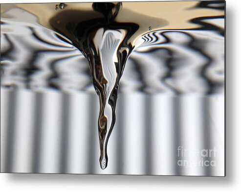 Science Metal Print featuring the photograph Vortex In Water #1 by Ted Kinsman